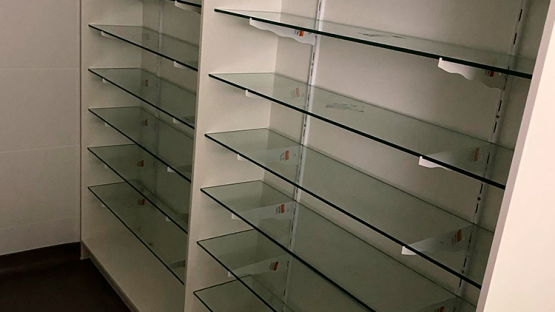 Prateleiras de Vidro Personalizadas